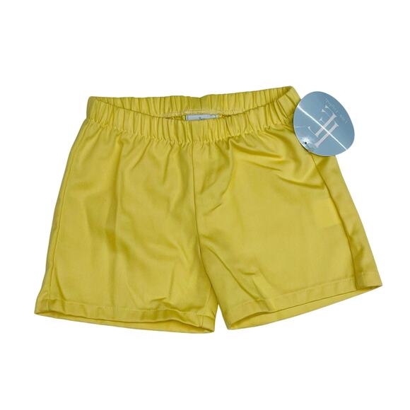 NWT Little English 3T Basic Shorts in Yellow Twill - Picture 1 of 3